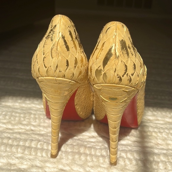 ⭐️AUTHENTIC NWOT Christian Louboutin Python Heel - Picture 12 of 13
